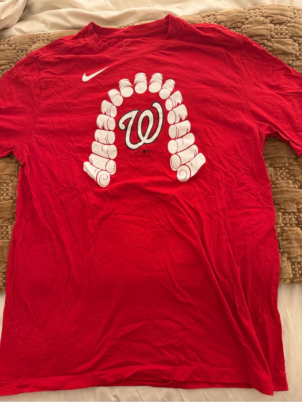 Nike MLB Red Washington Nationals W Graphic Tee